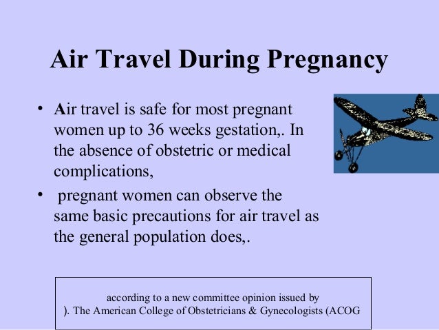 Flying When Pregnant Safe